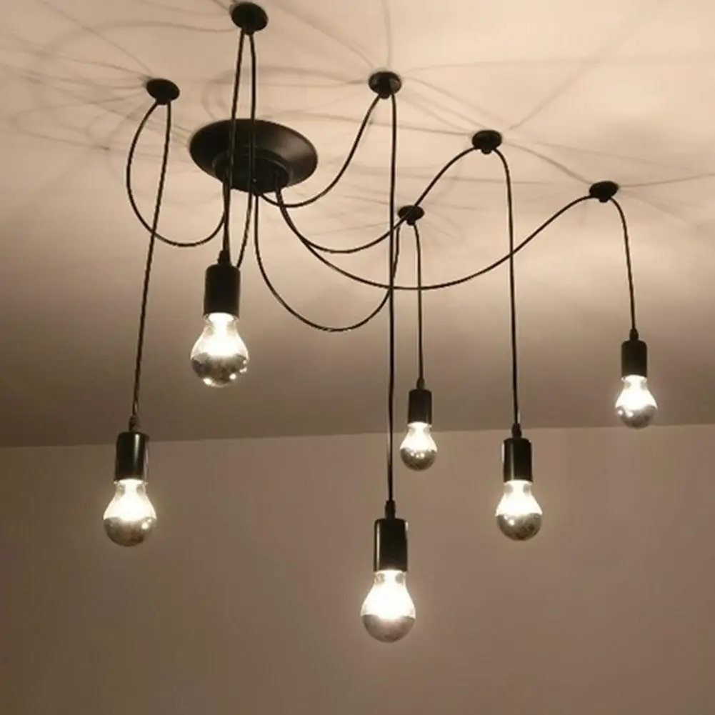 

8 Lamps Retro Ceiling Lamp Light Chandelier Vintage Loft Antique Light 85V-260V