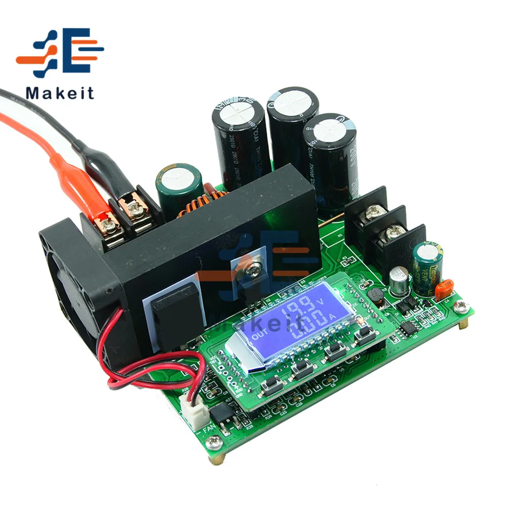 BST900W DC Boost ЖК дисплей Повышающий Модуль питания 8 60 В до 10 120 трансформатор