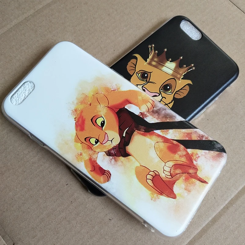 Мягкий силиконовый чехол OUTMIX с изображением короля льва для iPhone 6S 6plus 6 7plus 7 8 8plus 5 5S