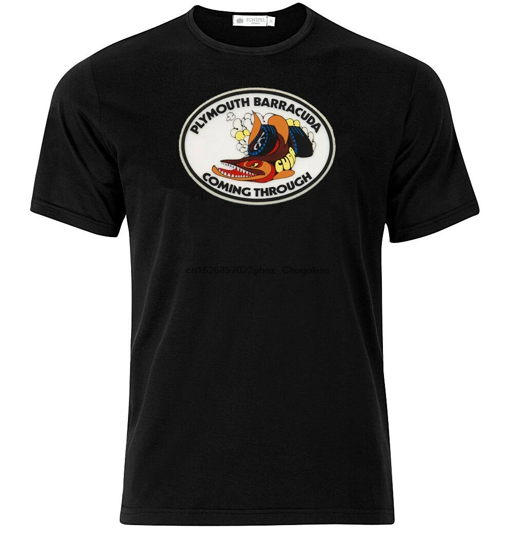 Плимут Барракуда-графическая хлопковая футболка с коротким и длинным рукавом -