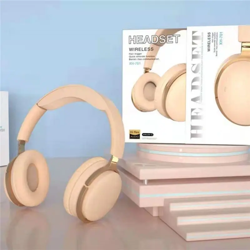 

Wireless Bluetooth Skin friendly Headphone Bass Stereo Gaming Headset Microphone Noise Canceling Earphone For iPhone Xiaomi