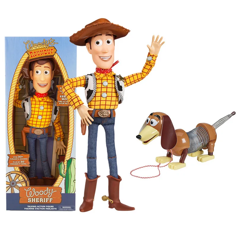 40 см Disney Toy Story 3 4 Говорящий Вуди Джесси фигурки героев модель стрейч обтягивающая