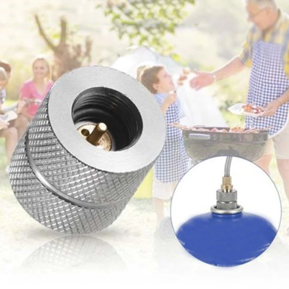 

1x Camping Stove Gas Refill Adapter Converter Cylinder Filling Butane Canister Outdoor Camping Stove Refill Adapter Flat Gas