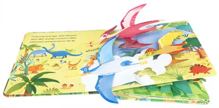 От 3 до 6 лет Usborne всплывающие динозавры английский образовательный 3d альбом с