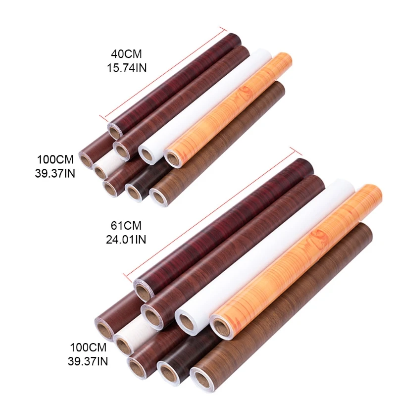 

Walnut Wood Wallpaper Wood Grain Shlef Liner Self Adhesive Film Decorative Wall Covering Shelf Drawer Liner Cabinet