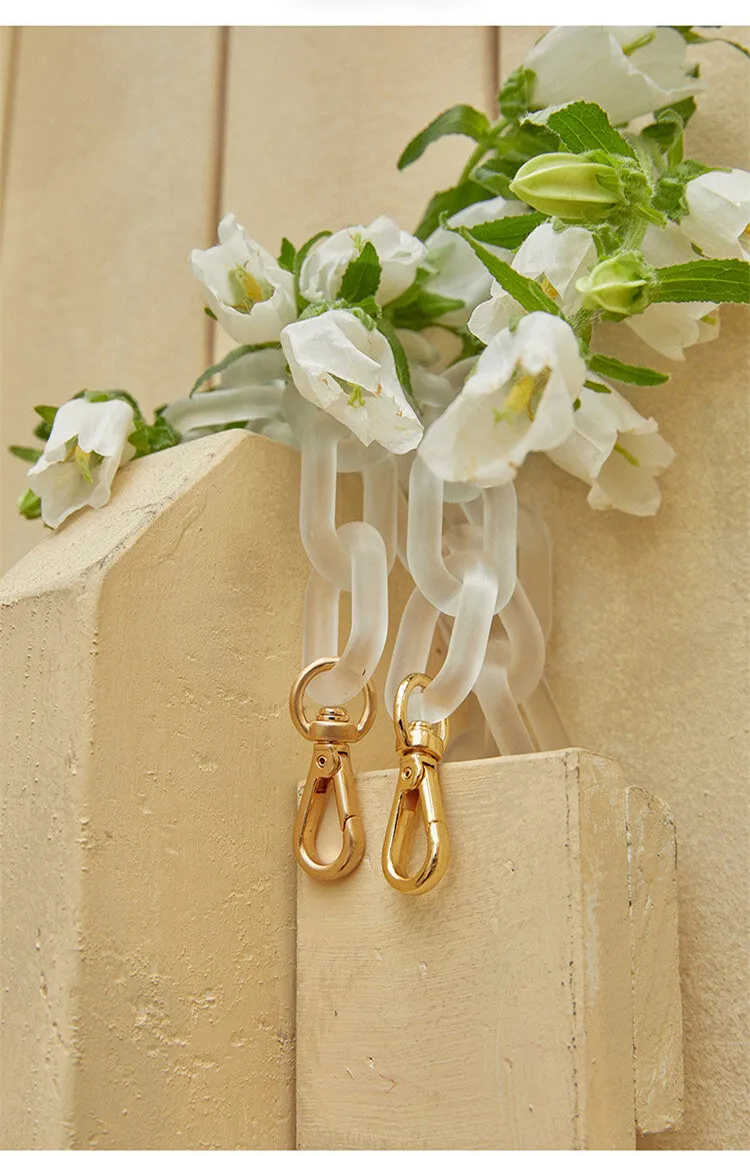 Новая прозрачная цветная женская акриловая полимерная цепь сумка ремень легко