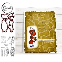 qwell grasshopper ant words stamps with coordinating dies diy scrapbooking craft paper cards album 2020 new arrival