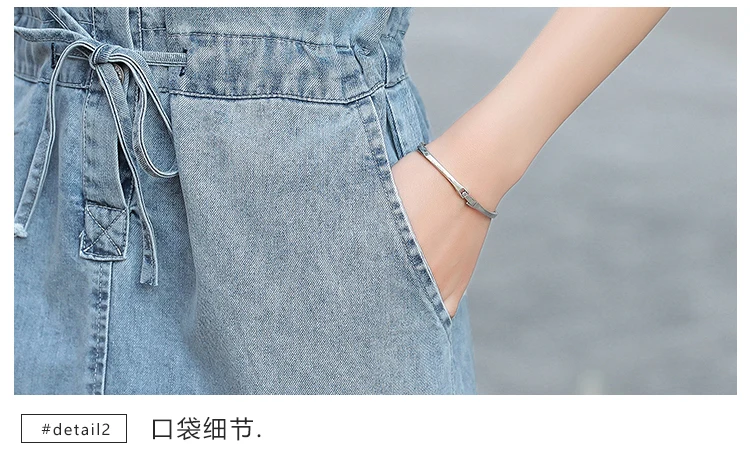 

5XL Plus Size Women Denim Dress 2021 Summer Casual New Clothing Student Wear Mid-Length Thin Section Fresh Blue