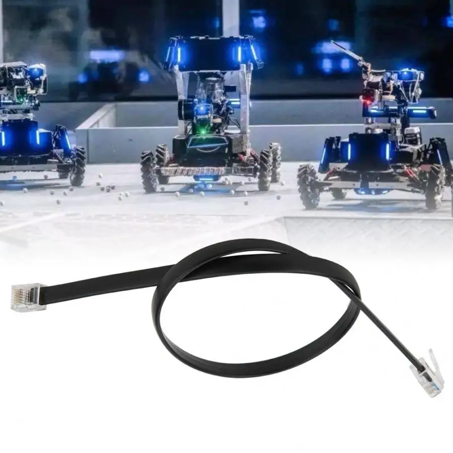 Кабель датчика 2 шт. 40 мм RJ25 6 контактов правая кнопка двойная кристальная головка