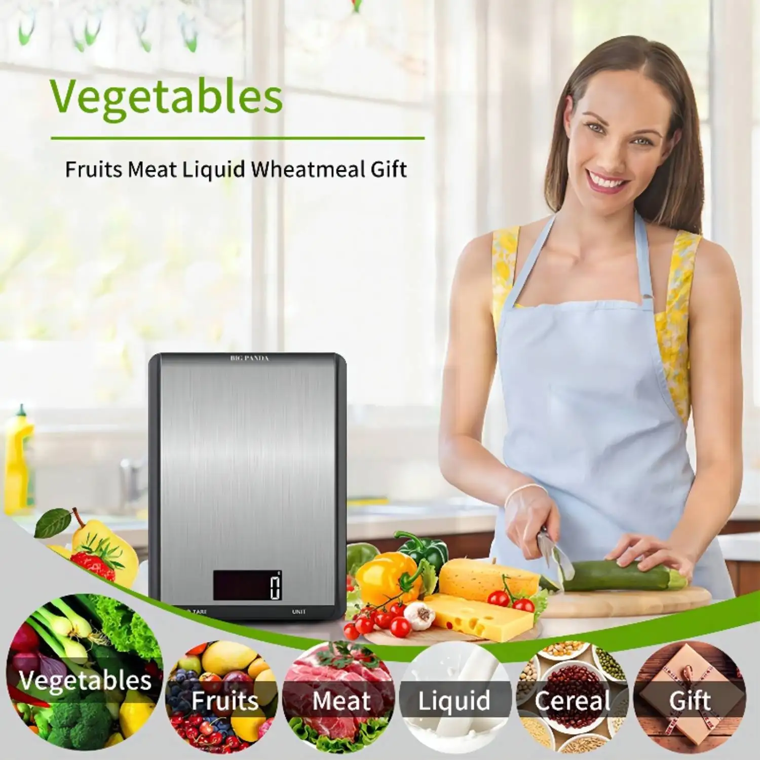 Цифровые кухонные весы для приготовления выпечки пищевые 22 л bs10кг большая