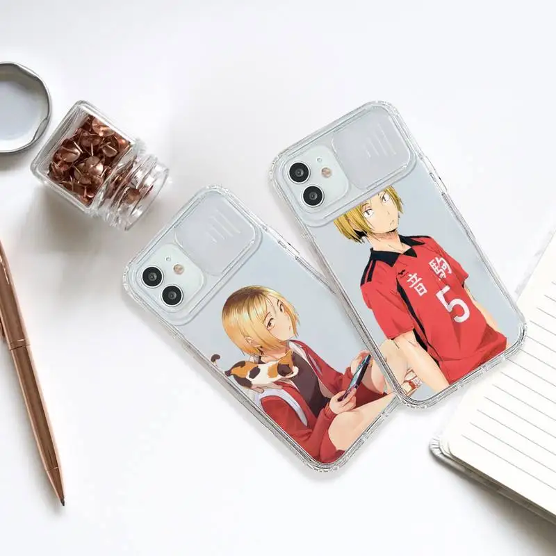 

Kenma Kozume of Haikyuu anime Phone Case Transparent for iPhone 7 8 11 12 se 2020 mini pro X XS XR MAX Plus