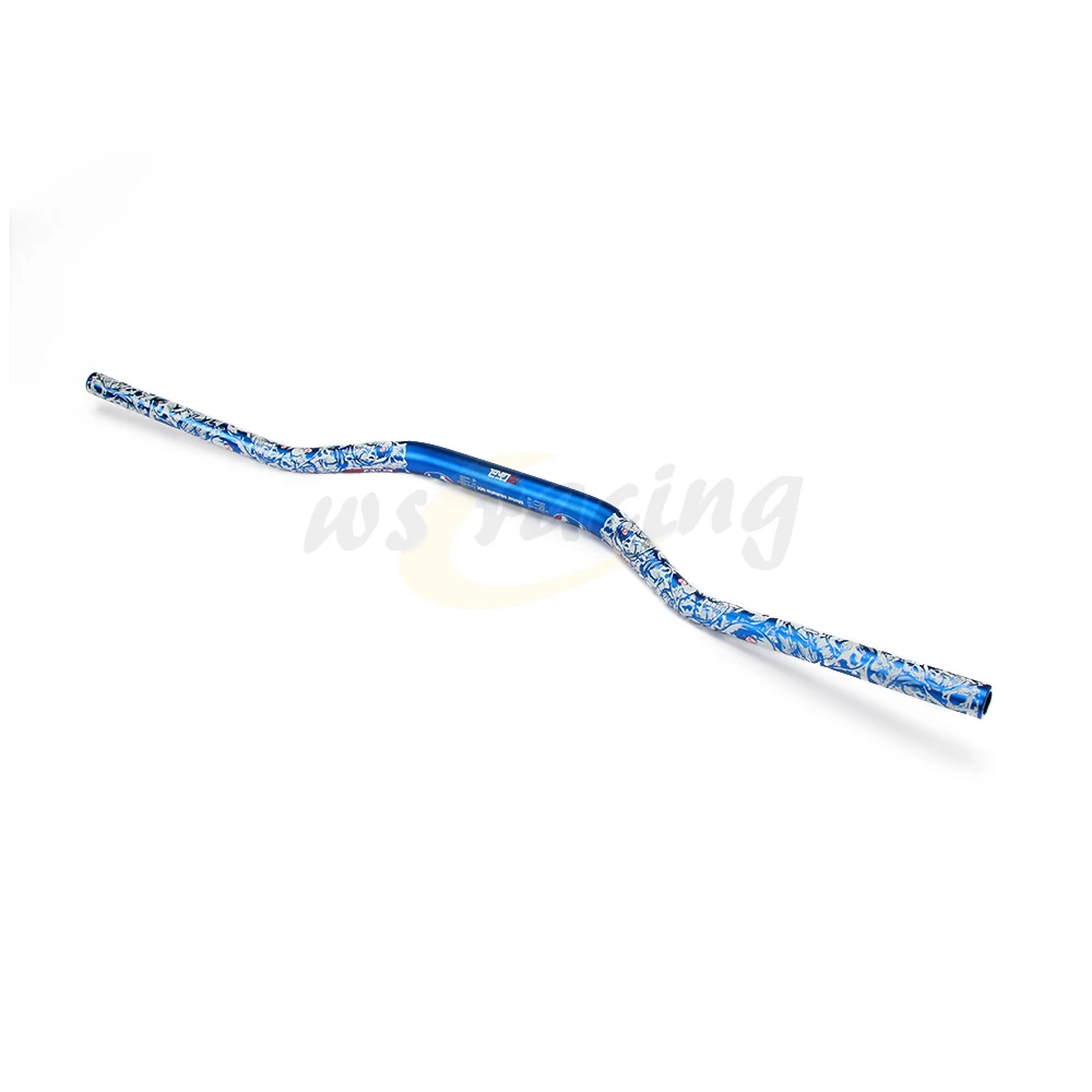 blue Мотоцикл 1 1/" 28 мм руль Жир Бар Ручка колеса трубы для CR YZ KLX KX WR RM WRF YZ F RMX РМЗ KTM CRF Байк мотокросс - Цвет: blue