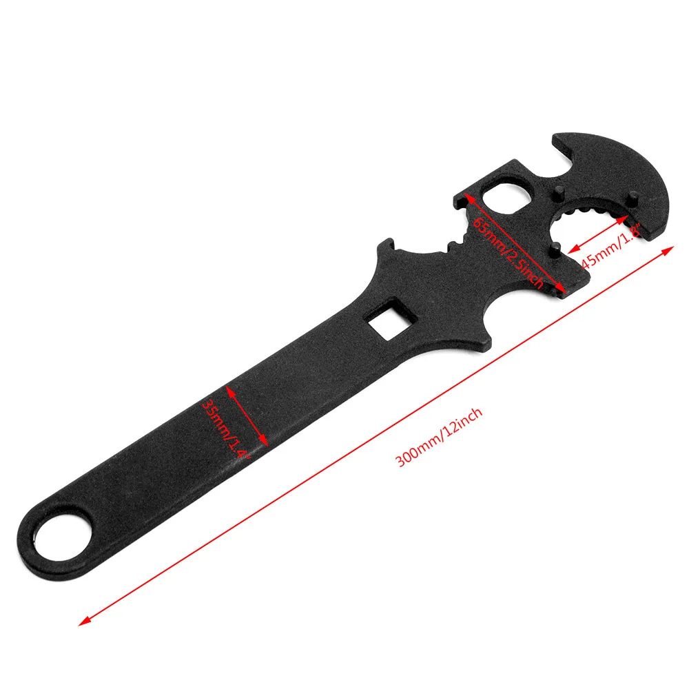 

The gun mlok Ar15 / M4 tool multifunctional tactical wrench all steel three piece set of tactical clamp block