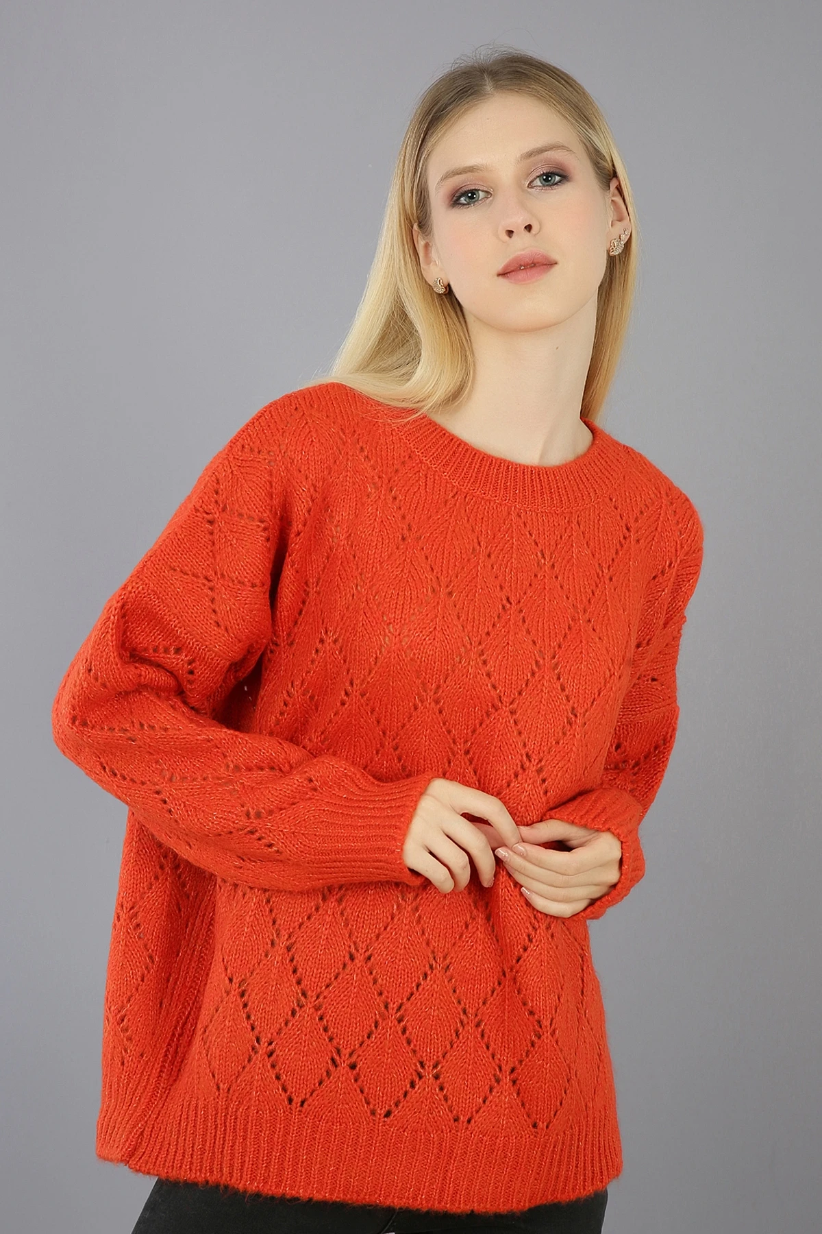 

ARGYLE PATTERNED KNITWEAR SWEATER