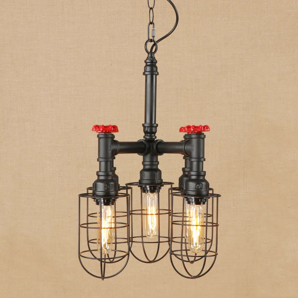 Винтажная железная Подвесная лампа в стиле ретро светодиодная 5 ламп подвесной