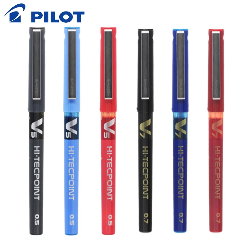 5 Pcs/Lot Pilot BX- V5/V7 gel pens 0.5mm/0.7mm high quanlity Multicolor ink  school & office stationery Writing supplies