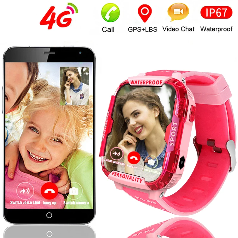 LIGE 4G Смарт часы детский телефон gps Wi Fi детские Студенческие SOS видео монитор