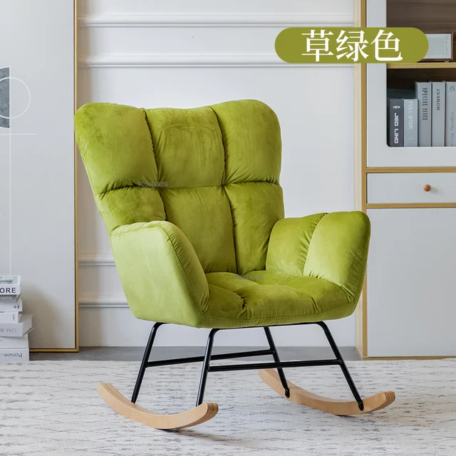 Тканевые кресла в скандинавском стиле для гостиной, мебель для гостиной,домашний балкон, общежитие, кресла-качалки для маленькой квартиры,Одноместный стул для дивана