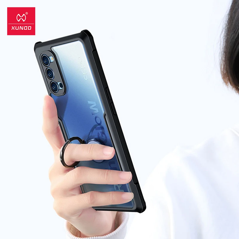 Для OPPO RENO 4 Чехол XUNDD противоударный чехол для RENO4 4G 5G защитный телефона прозрачный