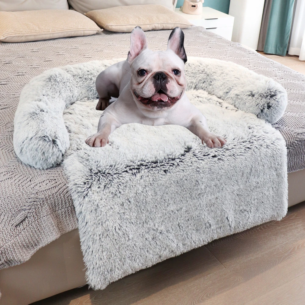 Кровать для собаки диван-Подушка домашнего питомца бархатный теплый коврик