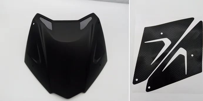 

Лобовое стекло для YAMAHA TMAX 530 2017-2019 TMAX 560 2020-2021, спортивное, матовое, блестящее с углеродным покрытием, специальное украшение для лобового стек...