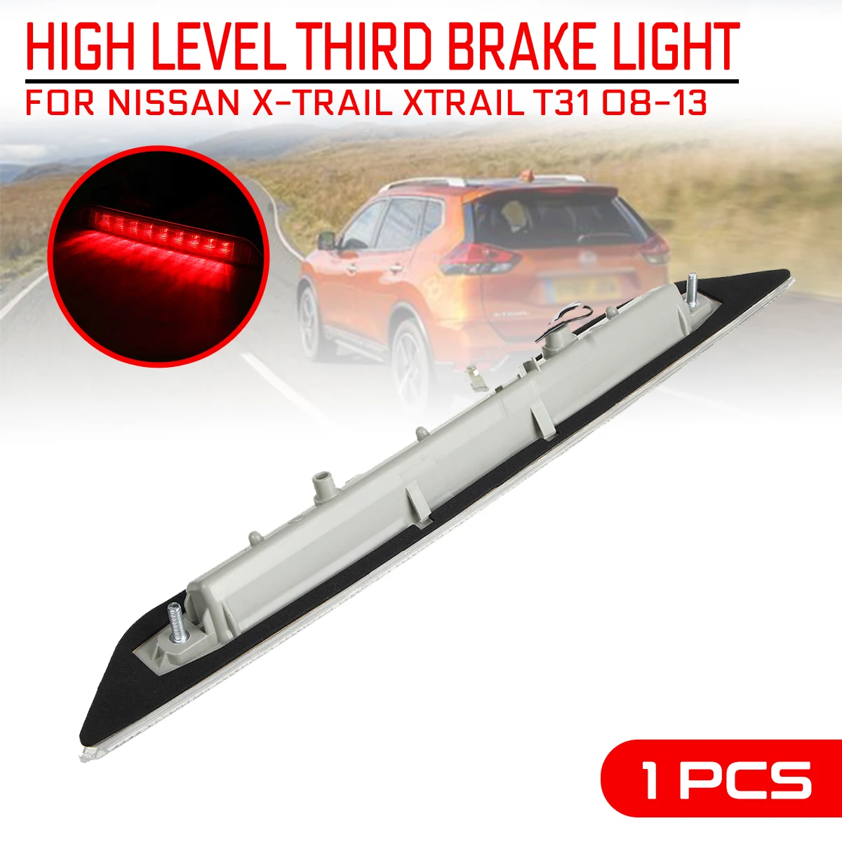 

Для Nissan X-trail T31 2008 2009 2010-2013, дополнительный стоп-сигнал с высоким стоп-сигналом, третья Высокая Предупреждение сигнал поворота светодиодный С...