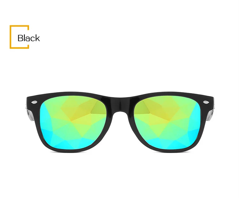 YOOSKE тренд калейдоскоп Glasse для женщин и мужчин Rave фестиваль солнцезащитные очки Косплей вечерние голографические солнцезащитные очки