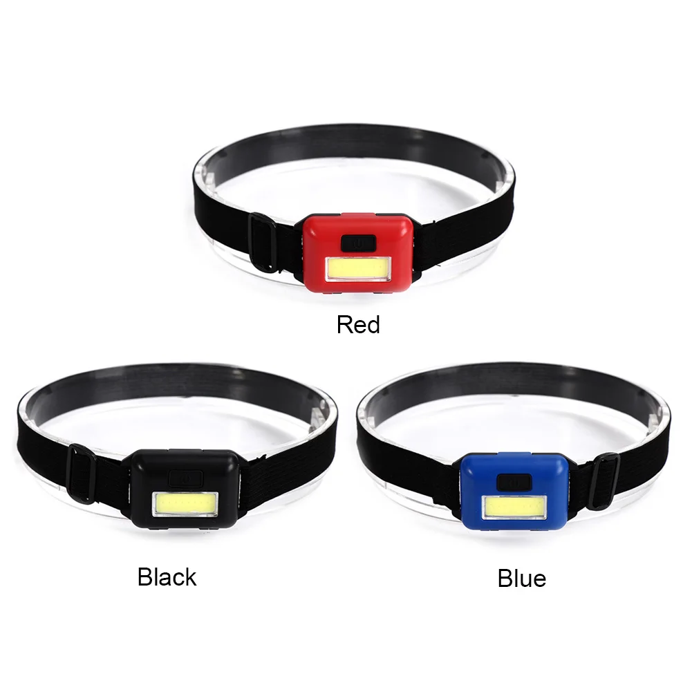 

Portable Mini Headlamp 3 Modes Waterproof COB LED Flashlight Outdoors Camping Torch Emergency Lantern Headlight Use Equipment