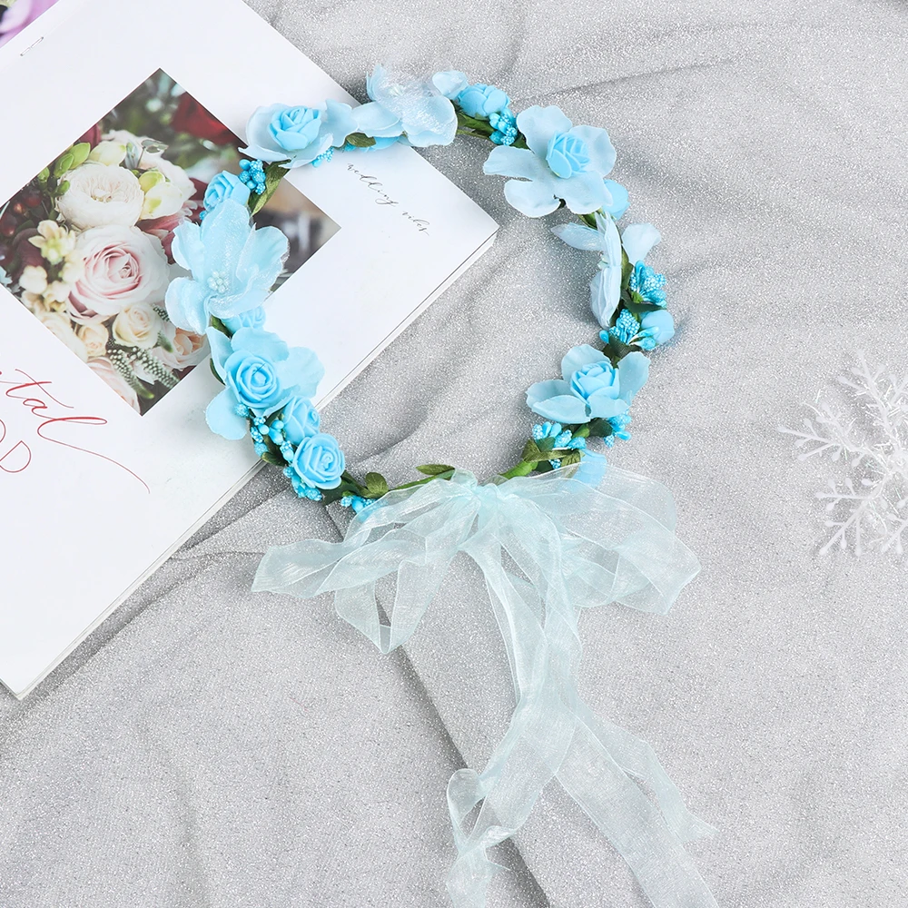 Новый дизайн модные повязки на голову свадебный цветок повязка свадебные