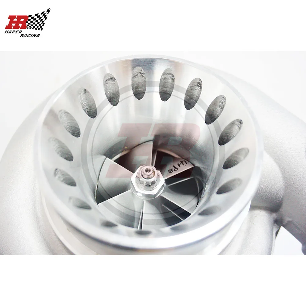 HP RACING Универсальный турбонагнетатель анти-всплеск GT35 T4 двойная прокрутка турбо