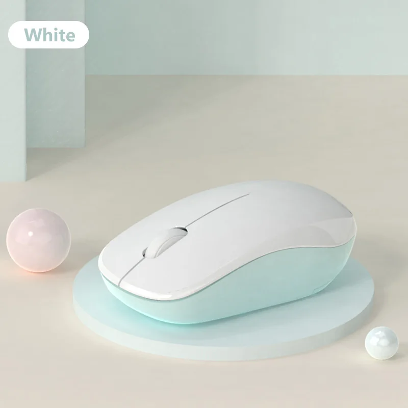 Ультратонкая Беспроводная мини мышь 2 4G милая Бесшумная игровая для Macbook Air Pro Lenovo