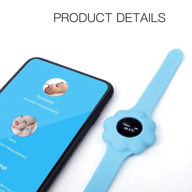 

Беспроводной Bluetooth Детский термометр дистанционный инфракрасный Детские ЖК-часы инструменты