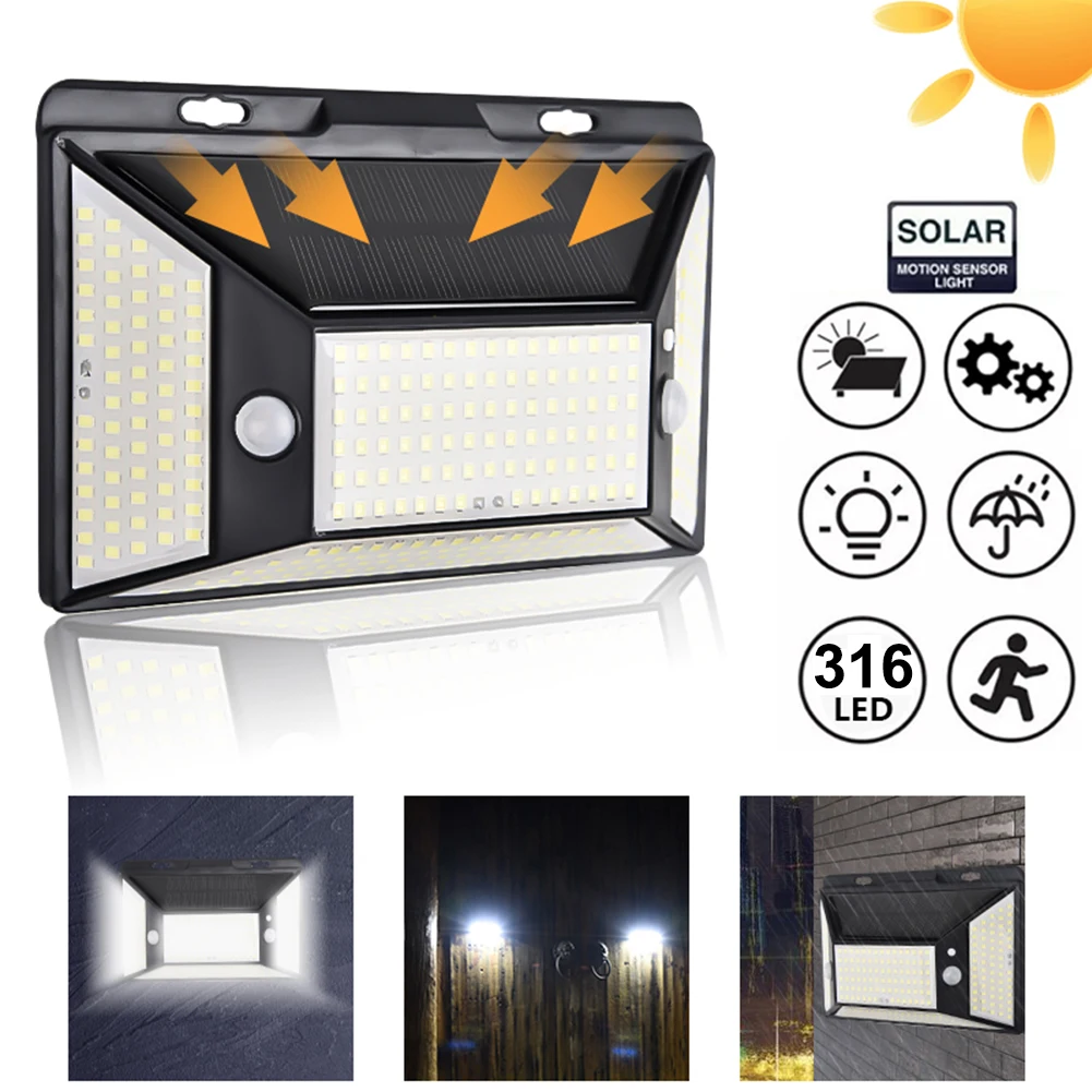 

Led Wall Lamp Motion Sensor Solar Power Lamp Corridor Lighting Outdoor Wall Lighting Automatically Light on/off for Garden Patio