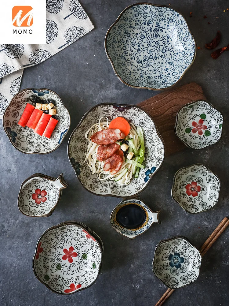 Японский Цвет посуды корзина для цветов креативный маленький плиты бытовые