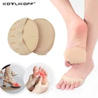 Женские подушечки с пятью пальцами для ног, высокие каблуки, половинные стельки, мозоли, мозоли, забота о боли в ногах, впитывают ударные носки, вставки для ног