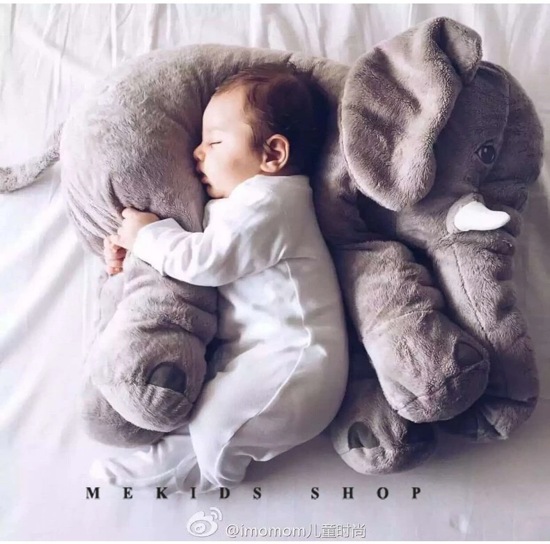 

1pcs big size 60cm Infant Soft Appease Elephant Playmate Calm Doll Baby Toys Elephant Pillow Plush Toys Stuffed Doll