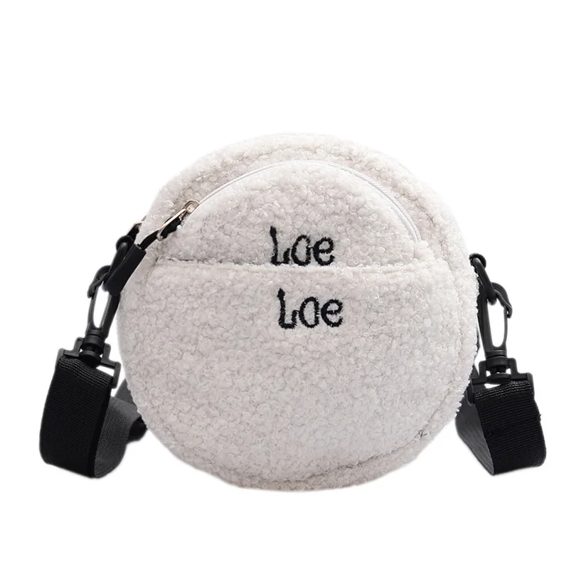 Осенне-зимние новые японские сумки с вышитыми буквами и из овечьей шерсти милые