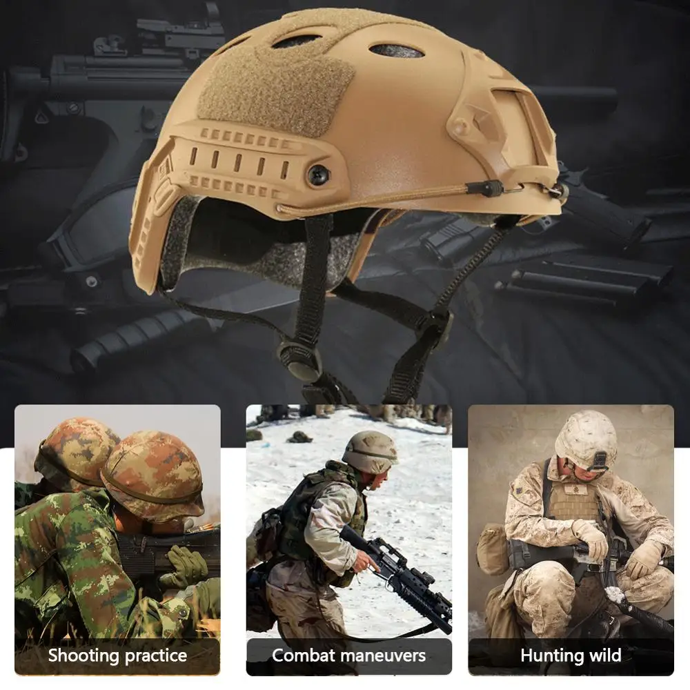 Lightweight FAST PJ Tactical Helmet Airsoft MH Cover Outdoor Painball CS SWAT Riding Protect Equipment | Спорт и развлечения