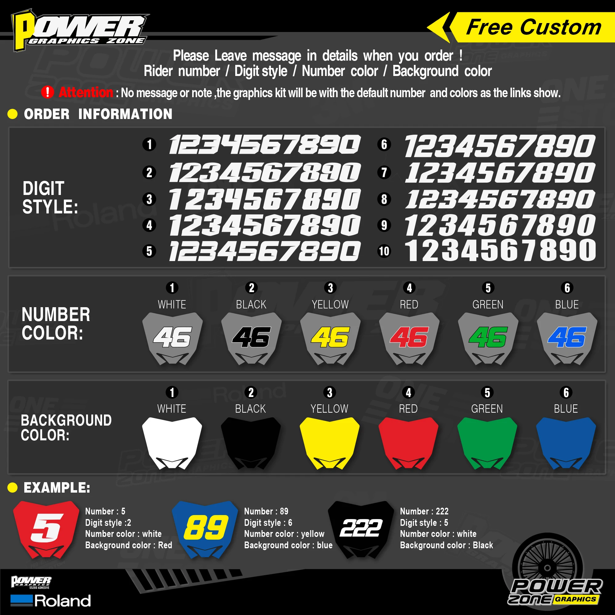 Персонализированные графические наклейки PowerZone Team Набор наклеек для SUZUKI Decal 2001-2012