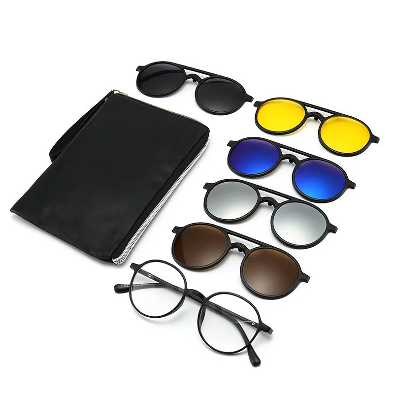 5 шт. поляризационные зеркальные Магнитные очки для мужчин и женщин|Женские