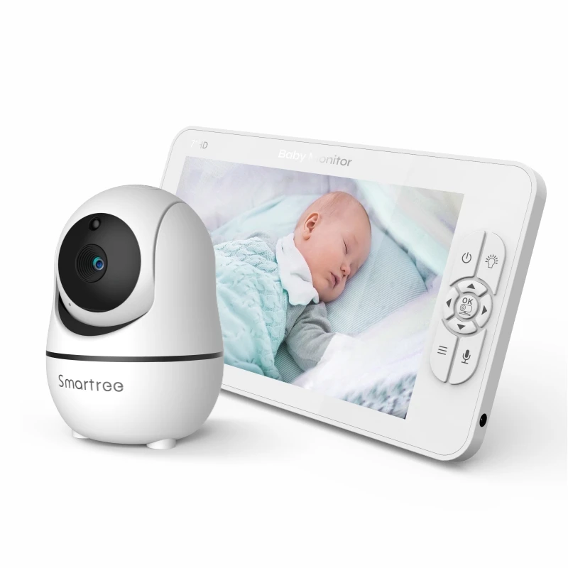 

7" Video Baby Monitor, 720P HD Display, IPS , Support 2 HDCams, 24Hour Battery Life, 1000ft Range, Split mode