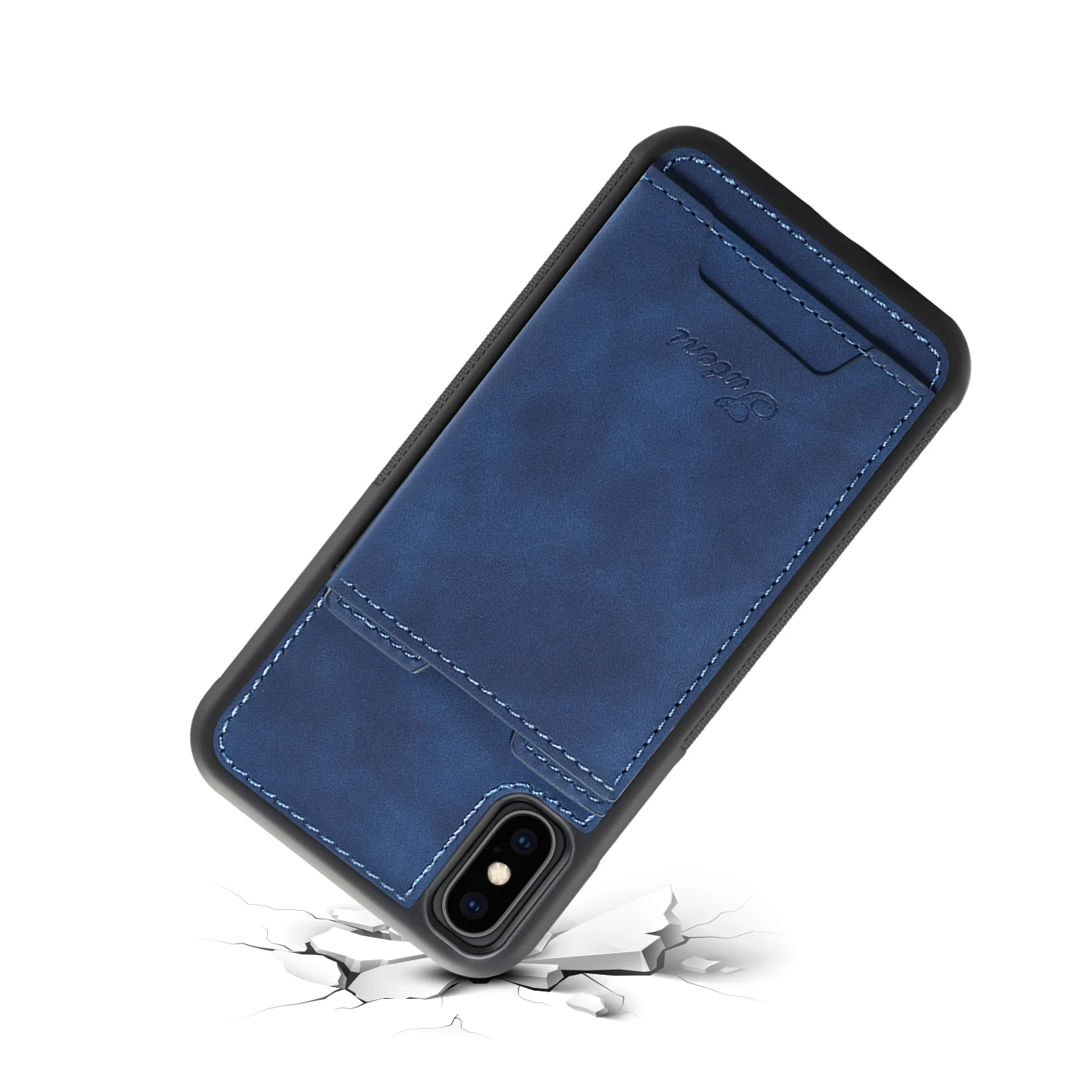 Чехол для iPhone Xs Max X XR 7 8 Plus PU + из ТПУ противоударный чехол с защитой от царапин