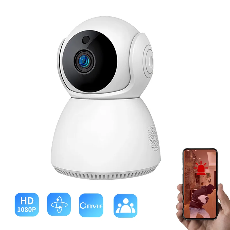Скидка Умная IP-камера 1080P HD, Wi-Fi, ночное видение, угол 360 градусов