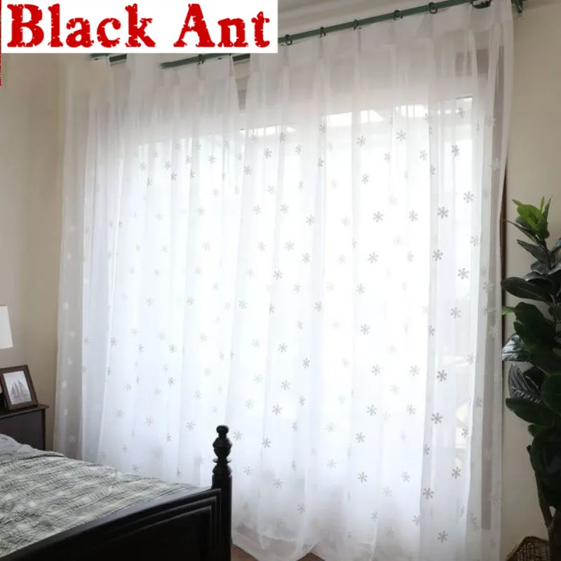 Снежинка Белый Шторы для Гостиная современные тюлевые шторы s детские комнаты