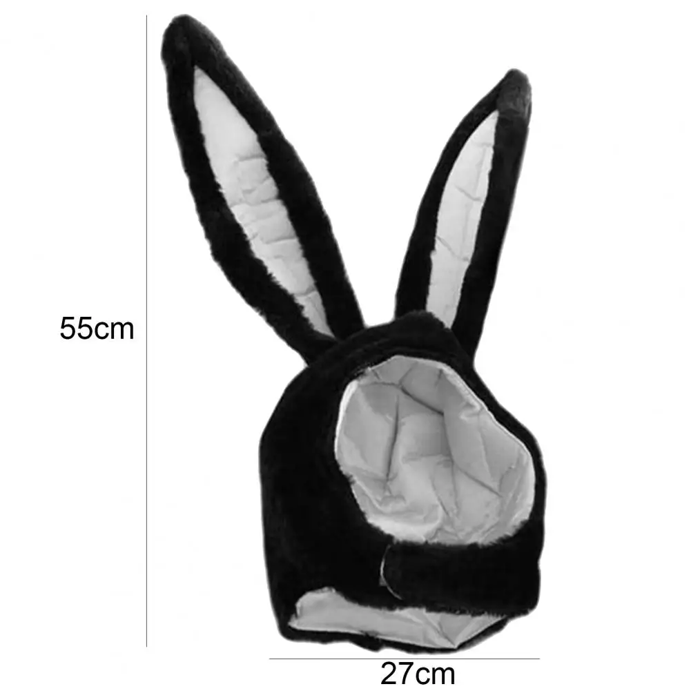 

Headgear Women Bunny Ears Hat Protective Warm Headgear Funny Selfie Photography Props