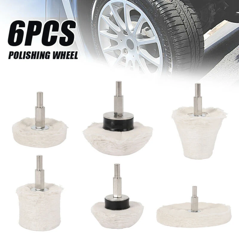 

6Pcs Polishing Buffing Pad Mop Wheel Kit Polish Tool For Metal, Stainless Steel