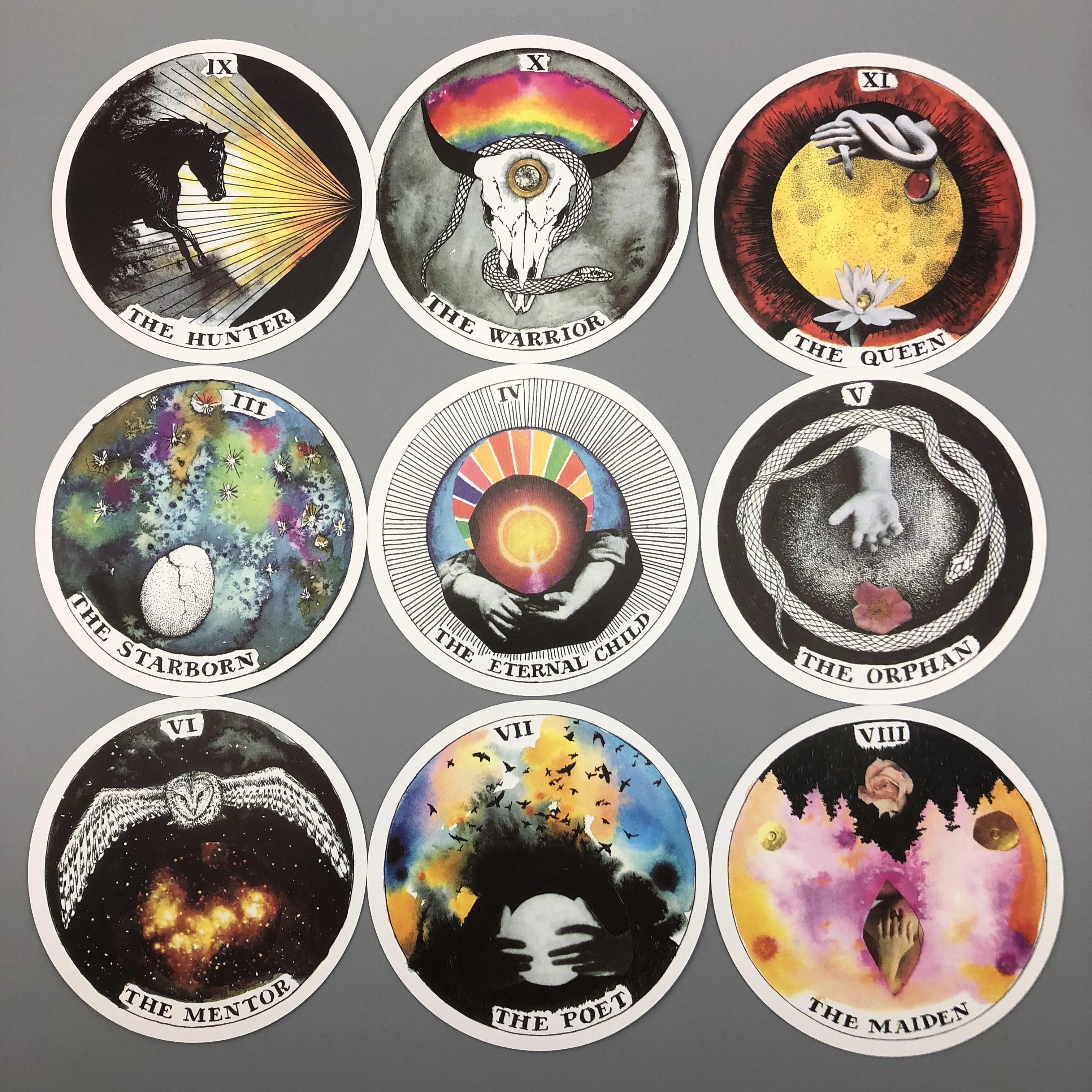 

The Wild Unknown Archetypes Deck Kim Krans 78 Gorgeous Circular Oracle Cards Divided Into Four Suits Tarot