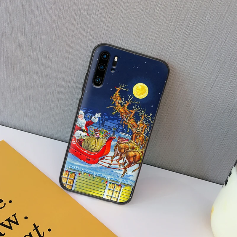 Для huawei P8 P9 Mini P10 P20 2019 P30 LITE для P Smart Z 2018 Pro Чехол телефона оболочка Рождественский