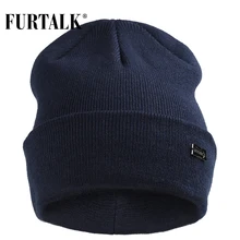 FURTALK Зимняя Шапка Женская и Мужская Кепка и Влюбленная Бини Вязаная Шляпа Зимний Вязаный Бини Шапки Женские для Девочек Головные Уборы для Женщин