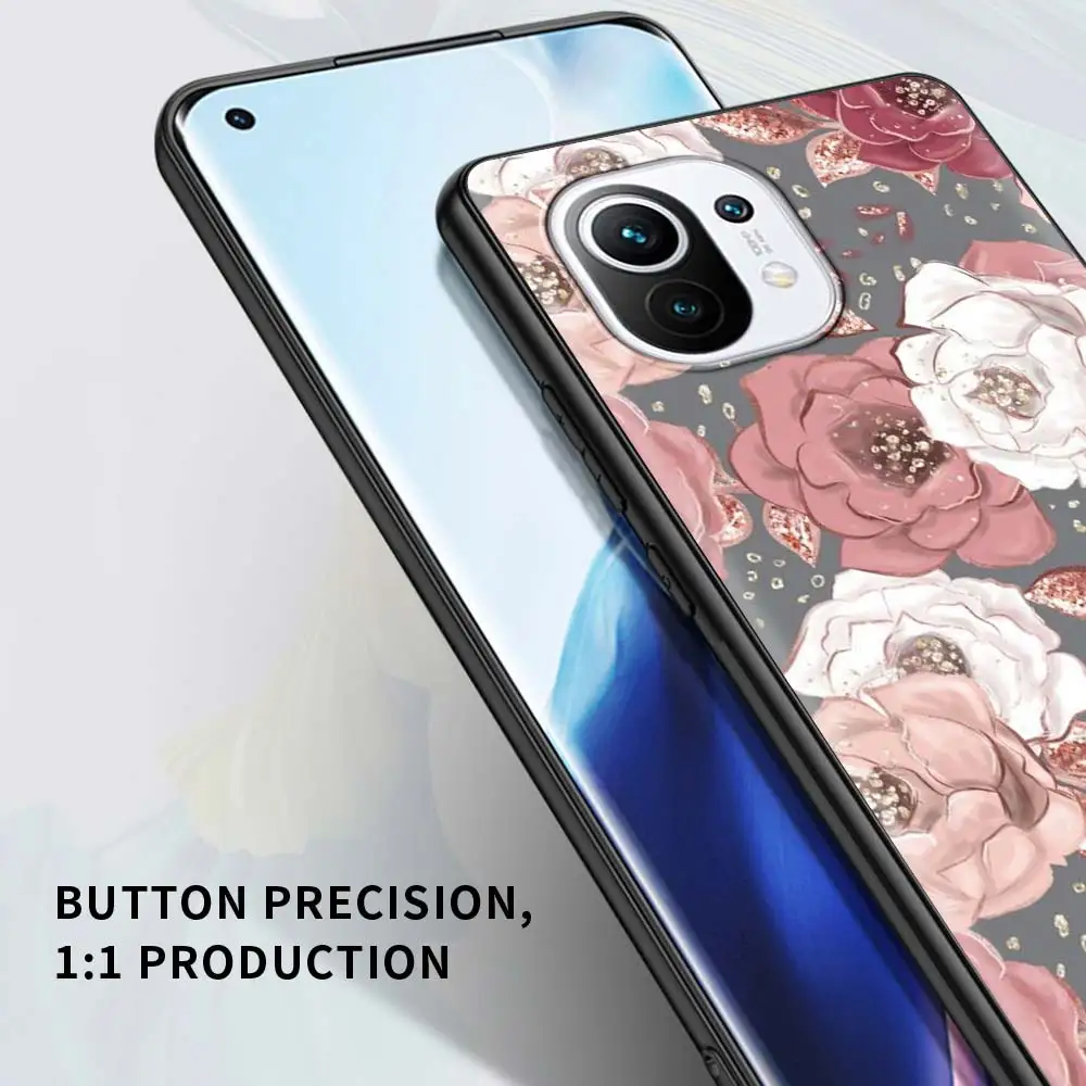 

Red Rose Flowers Case For Xiaomi Mi Poco X3 NFC 10T Pro 5G M3 11 Note 10 Lite 9T 9 Soft Shell Phone Cover 9SE A2 10S CC9 Sac